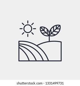 Landscape icon isolated on background. The environment symbol modern, simple, vector, icon for website design, mobile app, ui. Vector Illustration