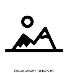 landscape icon isolated sign symbol vector illustration - high quality black style vector icons
