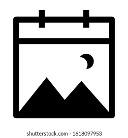 landscape icon isolated sign symbol vector illustration - high quality black style vector icons
