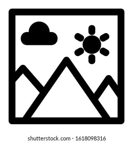 landscape icon isolated sign symbol vector illustration - high quality black style vector icons
