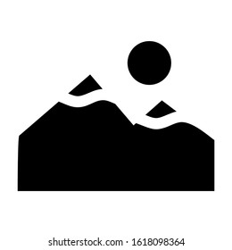 landscape icon isolated sign symbol vector illustration - high quality black style vector icons
