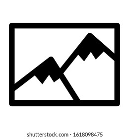 landscape icon isolated sign symbol vector illustration - high quality black style vector icons
