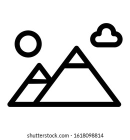 landscape icon isolated sign symbol vector illustration - high quality black style vector icons
