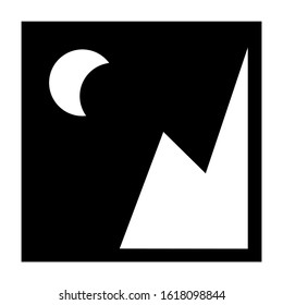 landscape icon isolated sign symbol vector illustration - high quality black style vector icons
