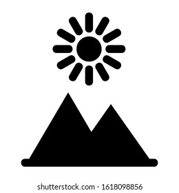 landscape icon isolated sign symbol vector illustration - high quality black style vector icons
