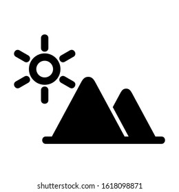 landscape icon isolated sign symbol vector illustration - high quality black style vector icons

