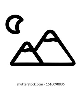 landscape icon isolated sign symbol vector illustration - high quality black style vector icons
