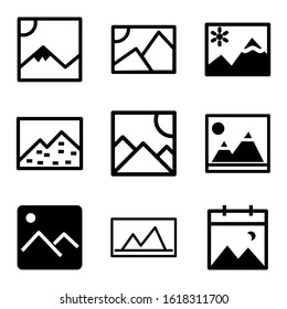landscape icon isolated sign symbol vector illustration - Collection of high quality black style vector icons

