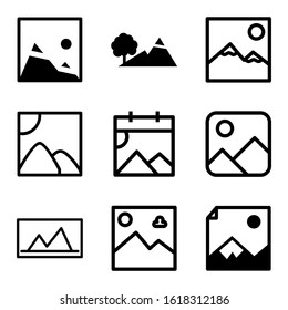 landscape icon isolated sign symbol vector illustration - Collection of high quality black style vector icons
