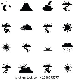 landscape icon set