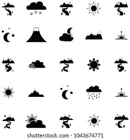 landscape icon set