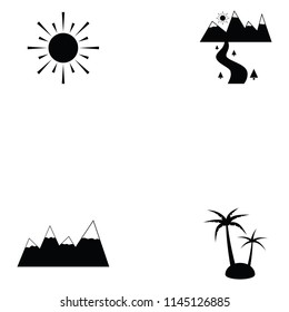 landscape icon set