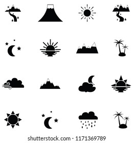 landscape icon set