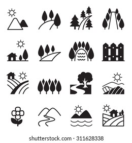 Landscape Icon Set