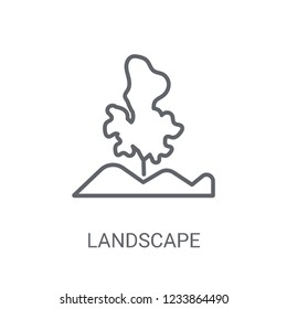 Landscape icon. Trendy Landscape logo concept on white background from Nature collection. Suitable for use on web apps, mobile apps and print media.
