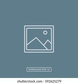Landscape icon vector