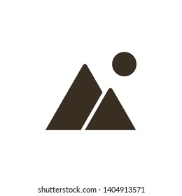 Landscape icon - Vector on white background