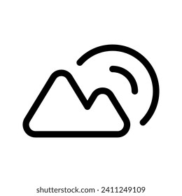Landscape Icon Vector Symbol Design Illustration