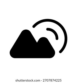 Landscape Icon Vector Symbol Design Illustration
