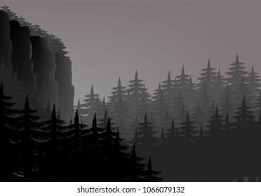 landscape illustration background