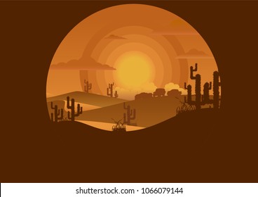 landscape illustration background
