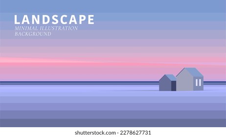 landscape illustration background nature illustration Scenery illustration minimalism landscape illustration vector