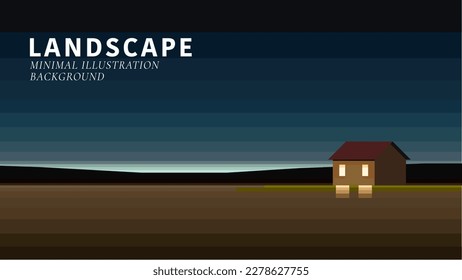 landscape illustration background nature illustration Scenery illustration minimalism landscape illustration vector