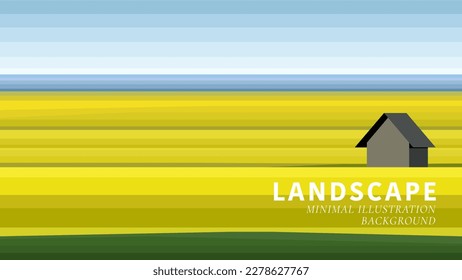 landscape illustration background nature illustration Scenery illustration minimalism landscape illustration vector