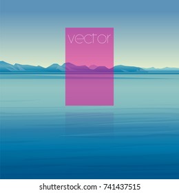 Landscape illustration - flat design