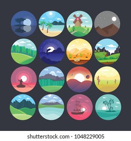 Landscape Illustration Icon 1