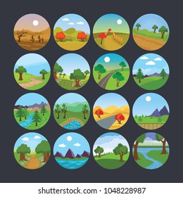 Landscape Illustration Icon 10