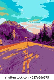 landscape illustrations that are very suitable for posters, wall displays, pillowcase motifs, etc.
