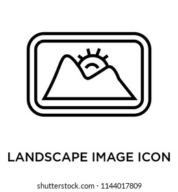 Landscape Image icon vector isolated on white background for your web and mobile app design, Landscape Image logo concept