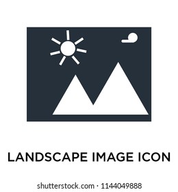 Landscape Image icon vector isolated on white background for your web and mobile app design, Landscape Image logo concept