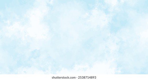 Landscape image.Blue sky and white clouds floated in the sky