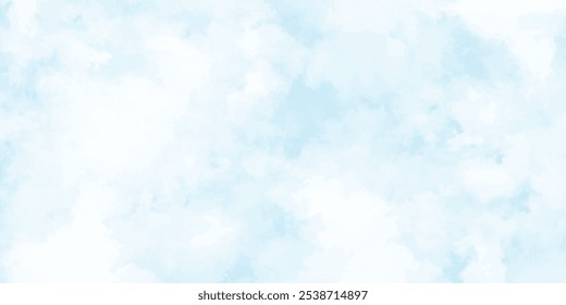 Imagen del paisaje. Cielo azul y nubes blancas flotaban en el cielo