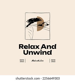 Landscape, interior, home decor, garden logo template illustration for branding
