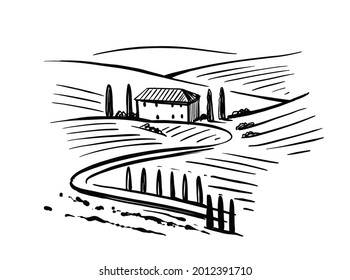 10,356 Tuscany drawing Images, Stock Photos & Vectors | Shutterstock