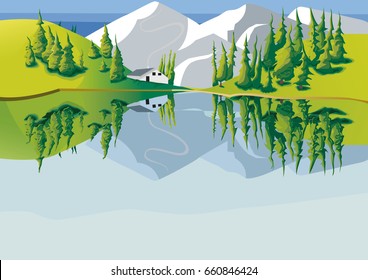 landscape and lake