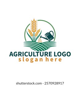  landscape lawn care irrigation eco garden tree nature unique agriculture mowing dairy fruit vegetable forming logo