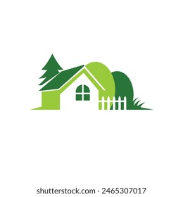 landscape lawncare logo vector modern