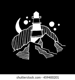 Landscape with lighthouse