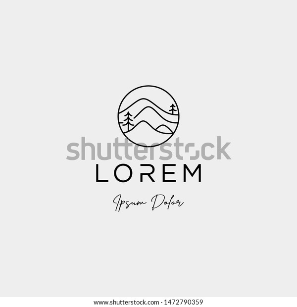 Landscape Logo Design Landscaping Company Stock Vector (Royalty Free ...