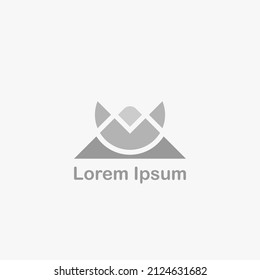 logotipo paisajístico. diseño de logotipo con tema de montaña para una empresa