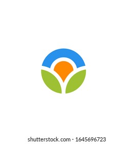 landscape logo design simple modern
