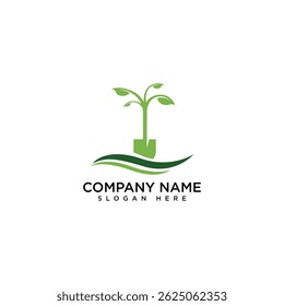 Landscape logo icon design isolated white background. Vector illustration