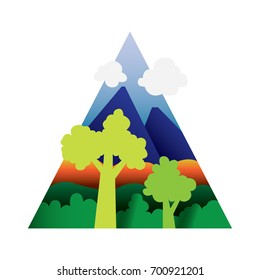 landscape logo illustration