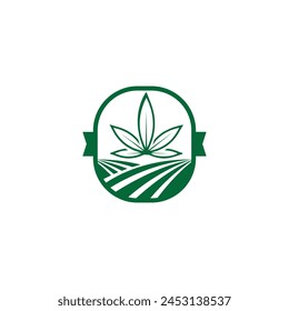 landscape logo, lawn care, agriculture logo, organic eco farming, farm vector logo design	