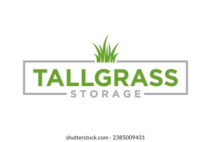 landscape logo for lawn or gardening business design template	
