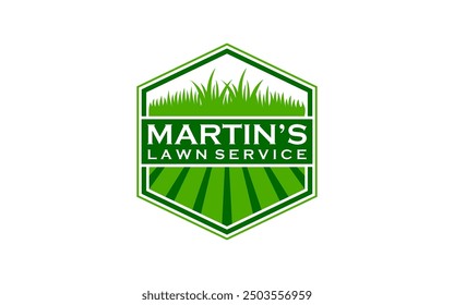 landscape logo for lawn or gardening business design template